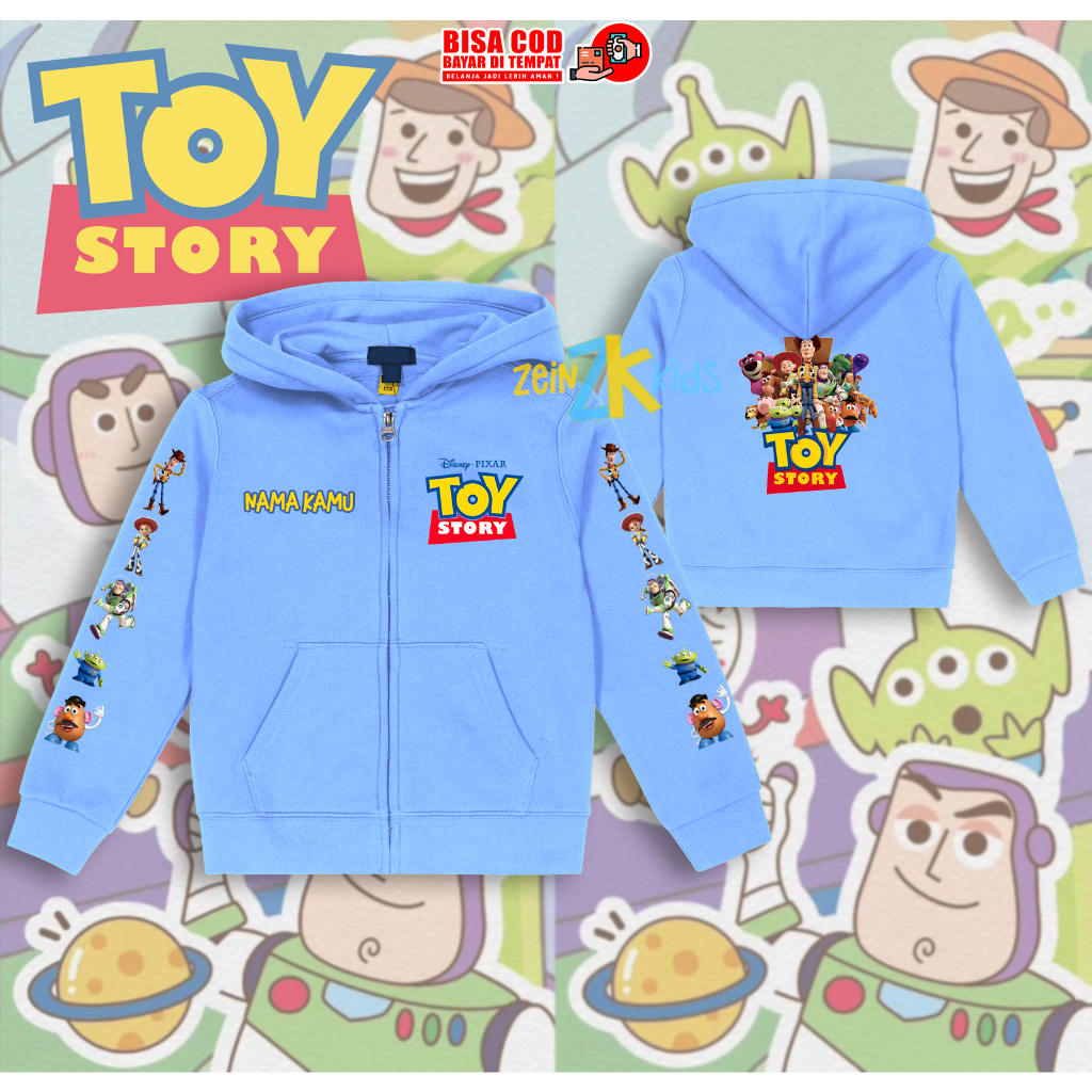 Jaket Hoodie Anak Toy Story / Hoodie Zipper Anak Toy Story