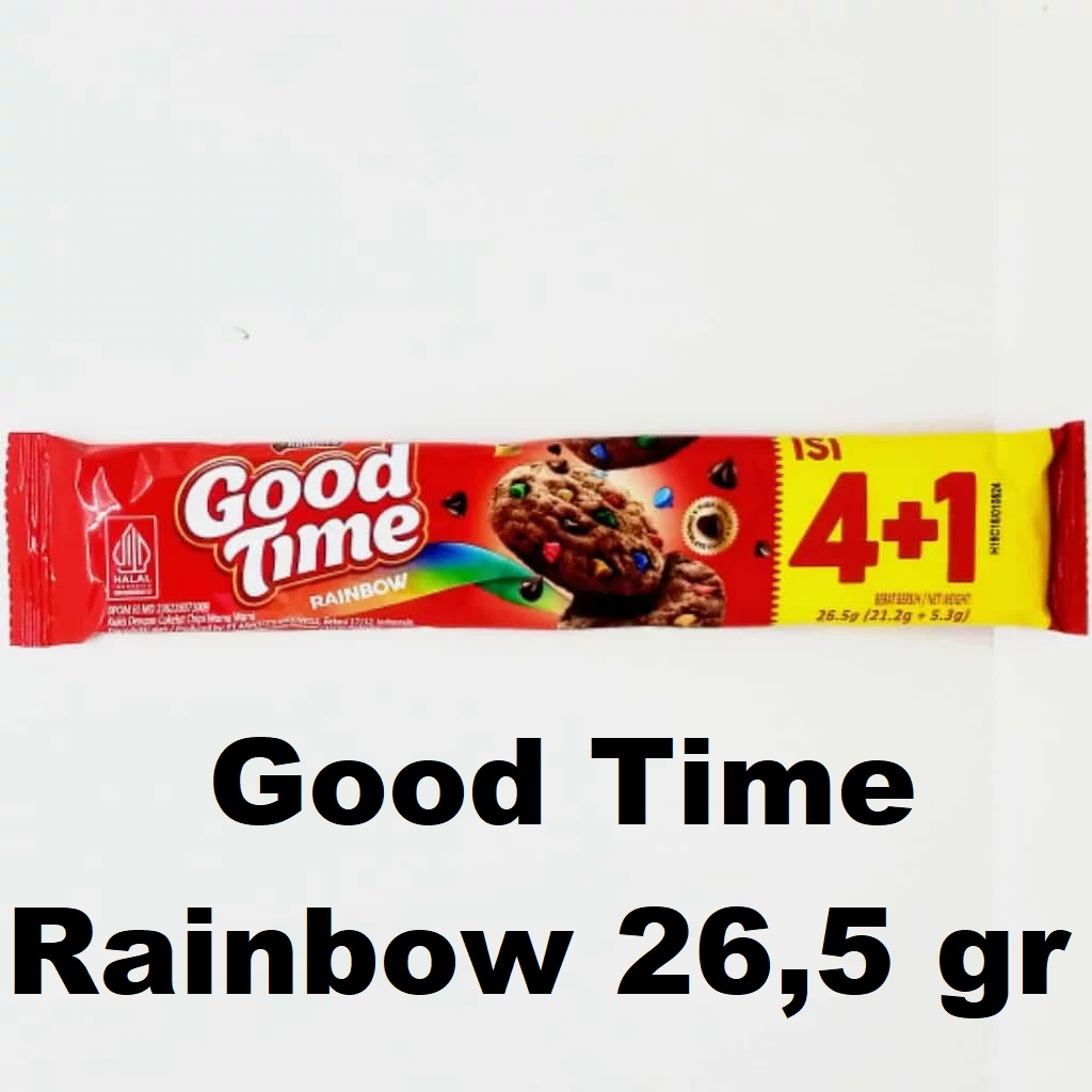 

Wafer Good Time Rainbow 2 Pcs x 26,5 gr - Biskuit Goodtime Rainbow