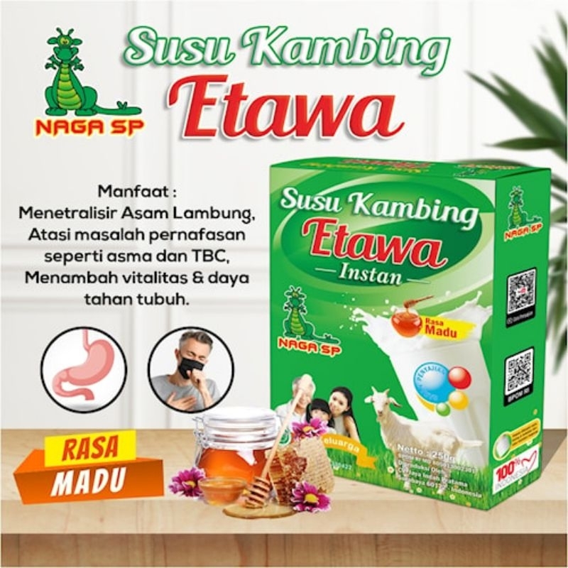 

Susu Kambing Etawa Rasa Madu Kemasan 250 Gram