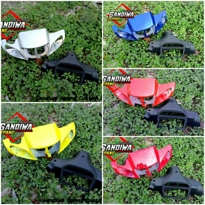 Batok Depan belakang Yamaha FIZ R FIZR VEGA R LAMA OLD warna silver kuning biru oren merah paket bat