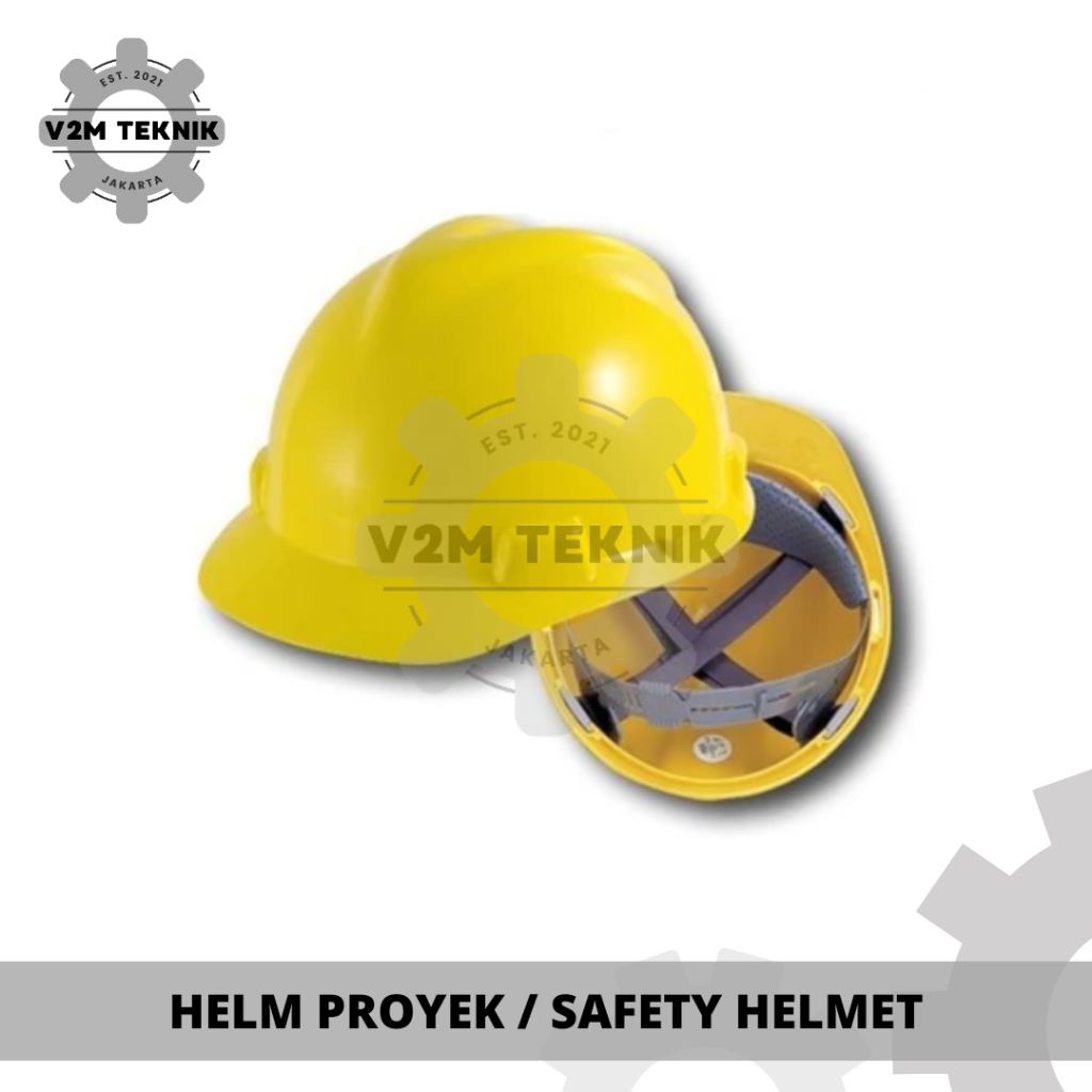 Helm Proyek Kuning / Topi Kuning Plastik / Helm Plastik / Helm Safety Proyek / Safety Helmet / Topi 