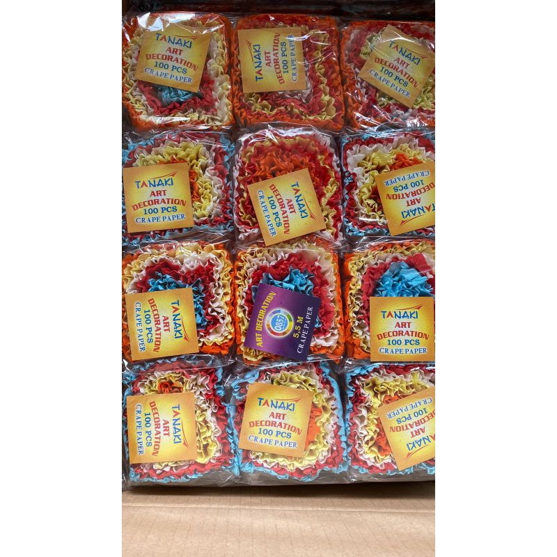 

KERTAS KREP JAHIT WARNA WARNI ISI 12 / KERTAS KREP