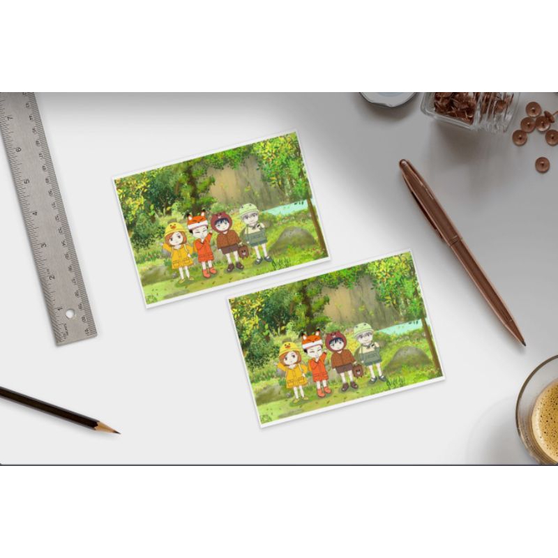 ART PRINT JUJUTSU KAISEN / ANIME FANMERCH POSTCARD