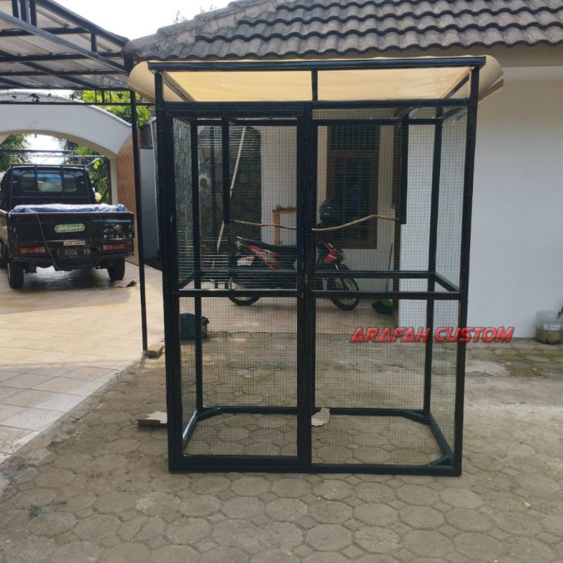 Sangkar Kandang Koloni Aviary Besar Burung Lovebird Murai Perkutut Beo Hantu Kenari Falk Nuri