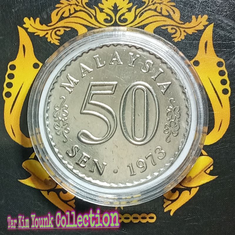 TTP0073 Koleksi 50 Sen Koin Malaysia Seri Gedung Tahun 1973