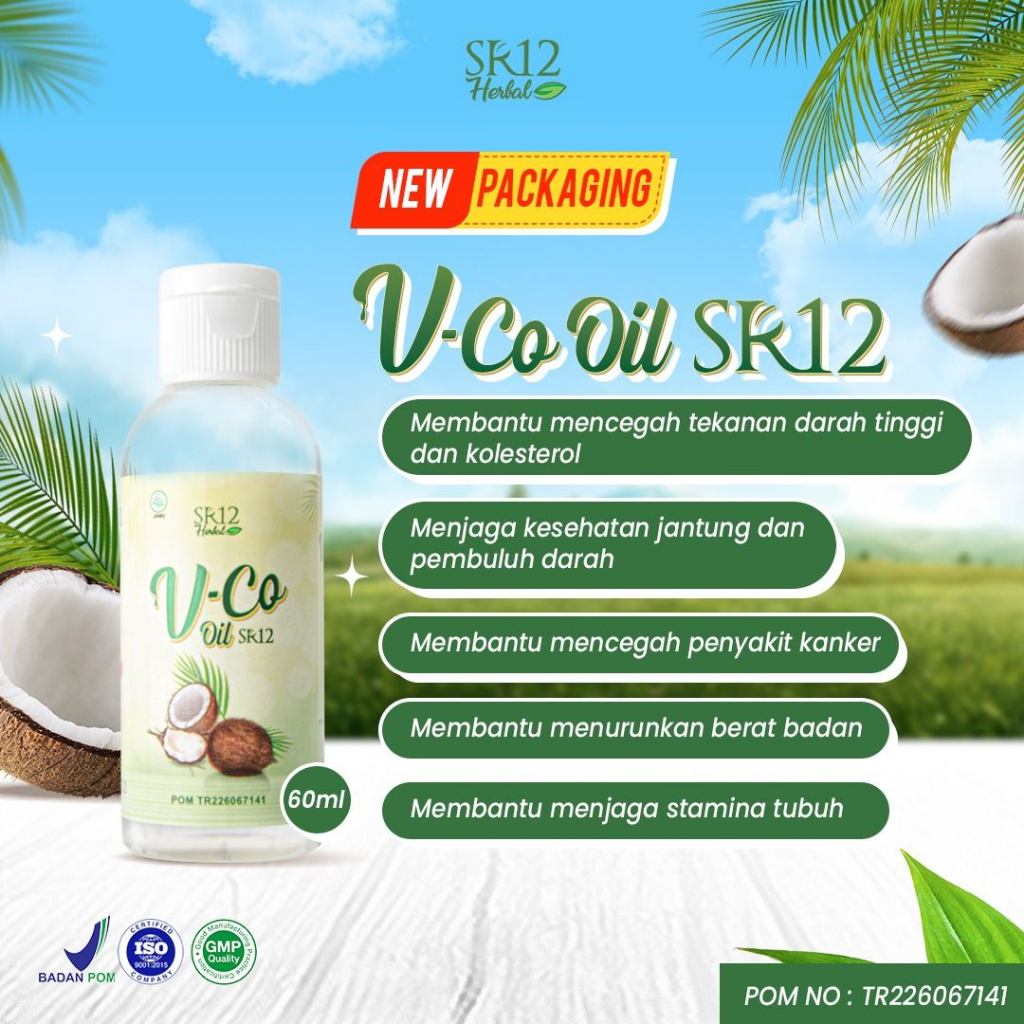 VCO Virgin Coconut Oil 250ml SR12 Minyak Kelapa Murni Premium BPOM