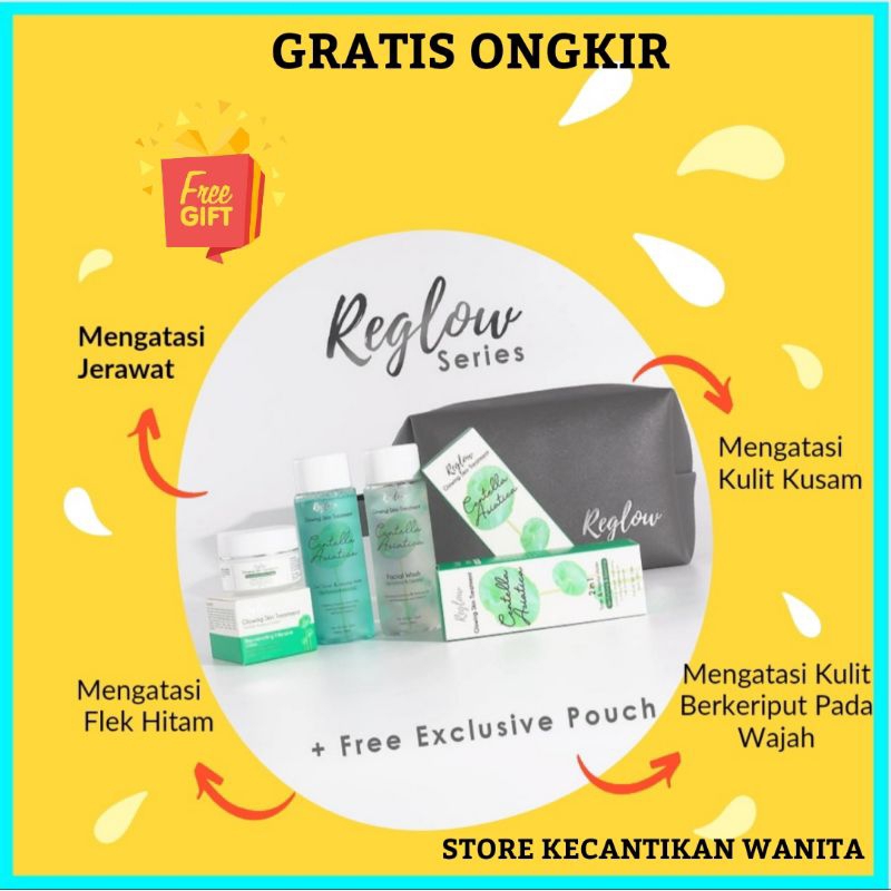 Reglow Series Glowing Treatment By Dr Shindy Original/Re glow BPOM/Reglow Series Paket Skincare Menc
