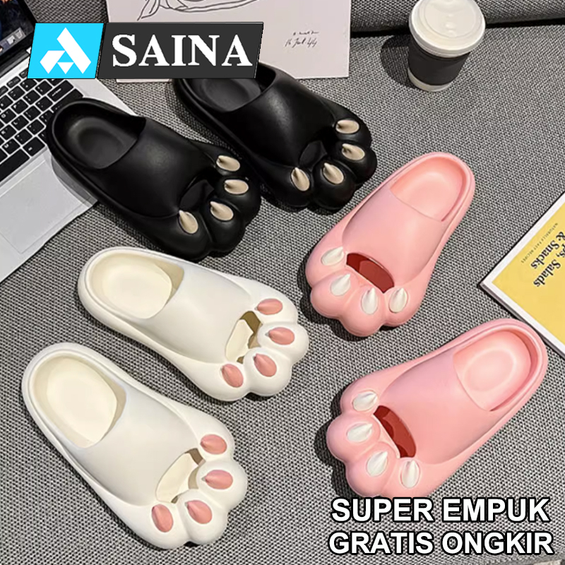 Sendal rumah wanita empuk terbaru sendal karet jelly import EVA slip on lucu Sandal wanita kekinian 