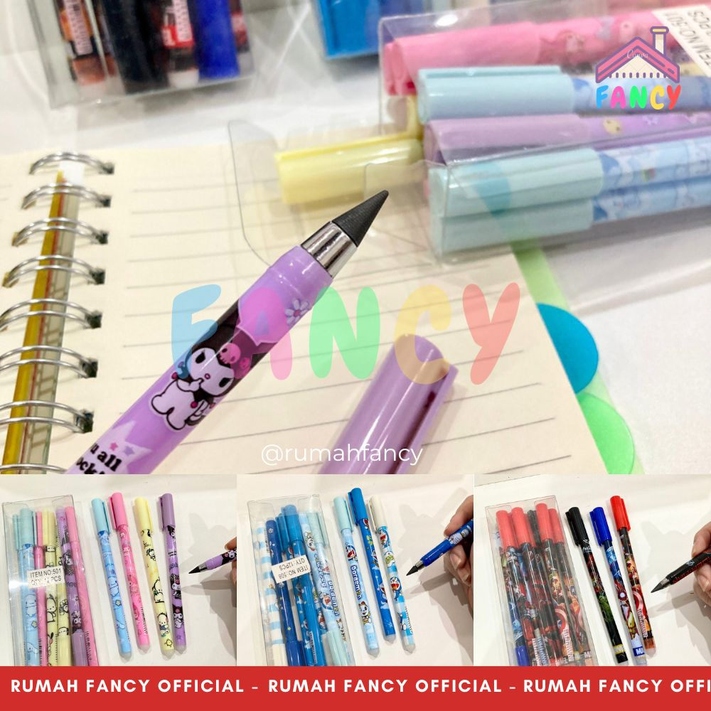 

[1PCS] Pensil Eternal / Pensil Abadi Tanpa di Raut / Pensil Ajaib / Eternal Pencils SNR Kuromi Doraemon Cars Avengers Lucu Unik Murah