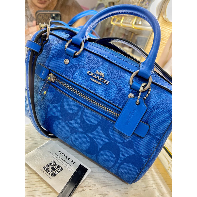 Preloved Coach Mini Rowan Blue