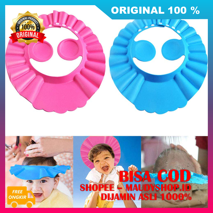 Healthy Baby Penutup Pelindung Kepala Keramas Bayi Topi Mandi Anak ASLI ORI