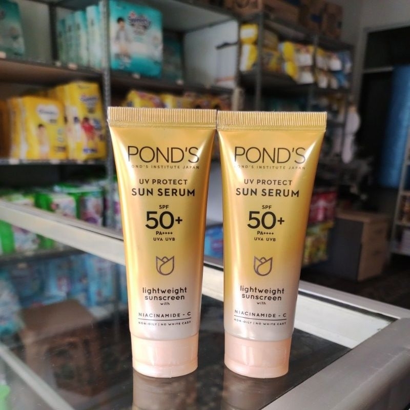 PONDS SUN SERUM UV PROTECT SPF 50+ ( KEMASAN BARU BRIGHT  )