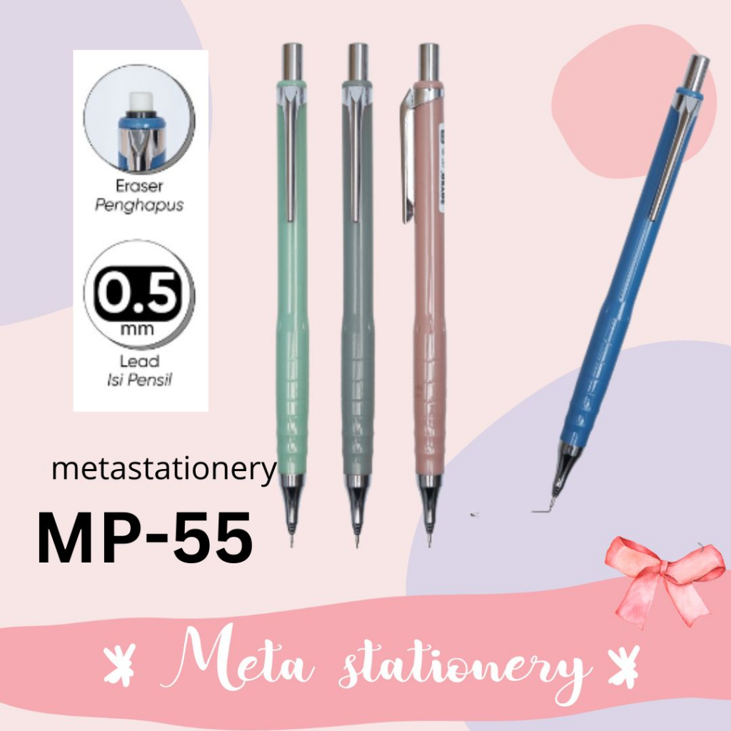 

Mechanical Pencil / Pensil Mekanik Metal Clip MP-55 0.5 mm Joyko