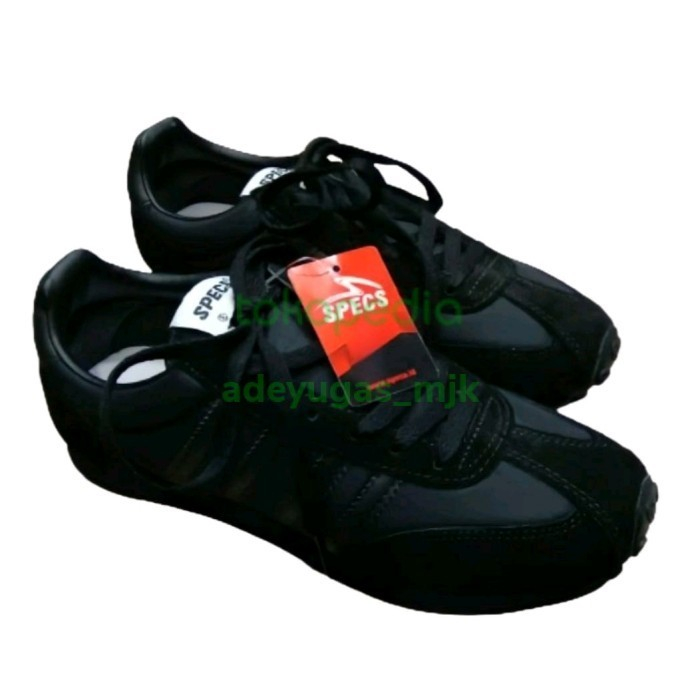 sepatu sekolah specs 104 hitam original 36-44 - 41