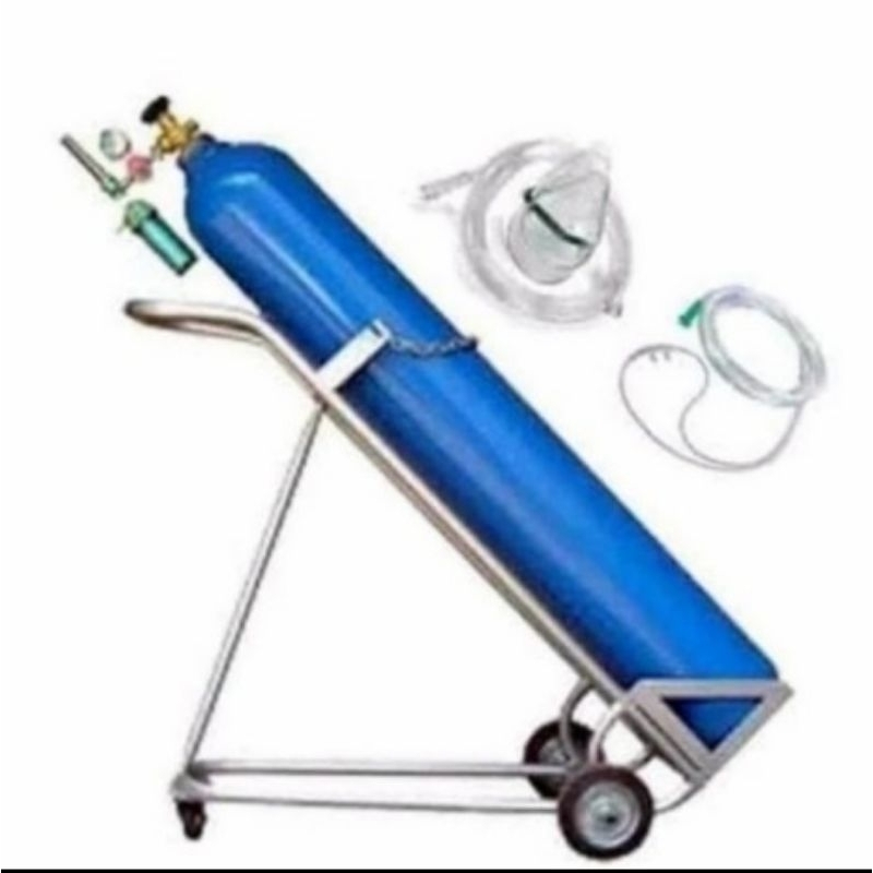 Paket Lengkap Tabung Oksigen 6m3 Siap Pakai - Tabung Oksigen 6m3 Komplit - Tabung Oksigen 6 Kubik