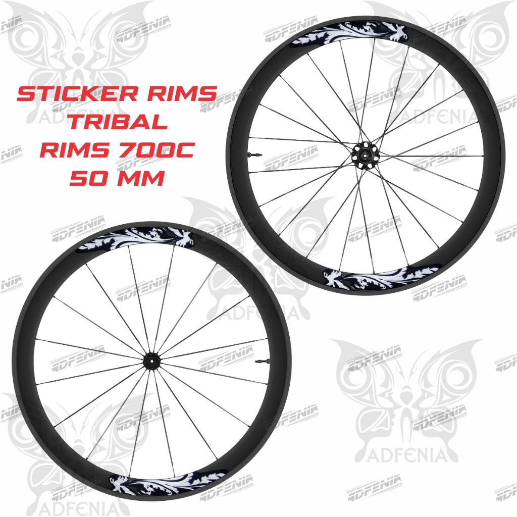 Stiker Decal Rims Tribal rims 5cm 700c