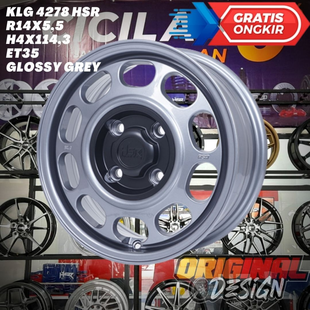 Velg Pelek Mobil Ring 14 R14 HSR Untuk Avanza , ATOZ , Visto , Evalia