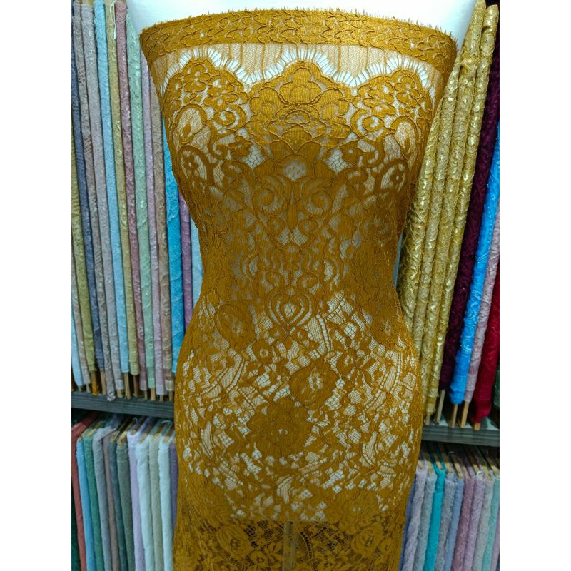 Brokat Semi Lace Panel D#tgm4326
