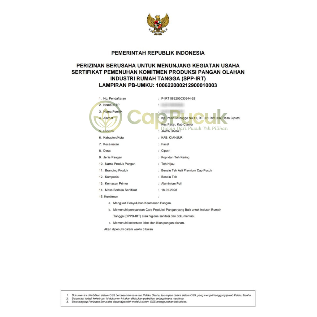 

MAR BENALU TEH ASLI CAP PUCUK "PREMIUM