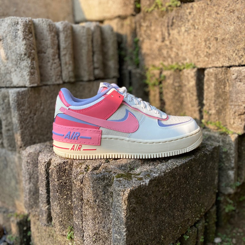 NIKE AIR FORCE 1 LOW SHADOW CORAL CHALK PINK