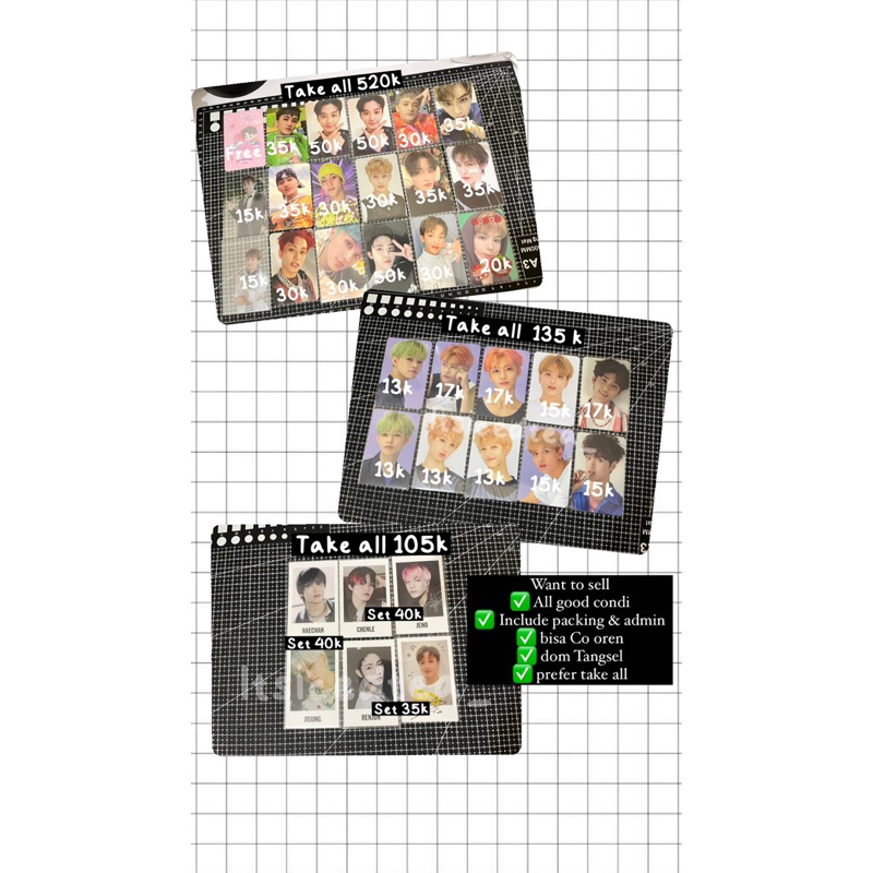 photocard Nct Mark Haechan chenle Renjun
