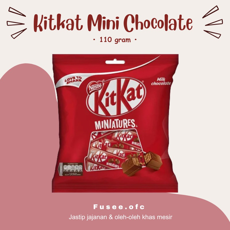 

Kitkat Chocolate Mini - 110 gr / coklat kitkat / coklat mini