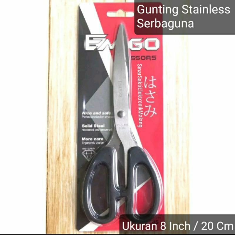 

Gunting Stainless Steel Kertas Serbaguna Besar 8 Inch 20 Cm Scissors