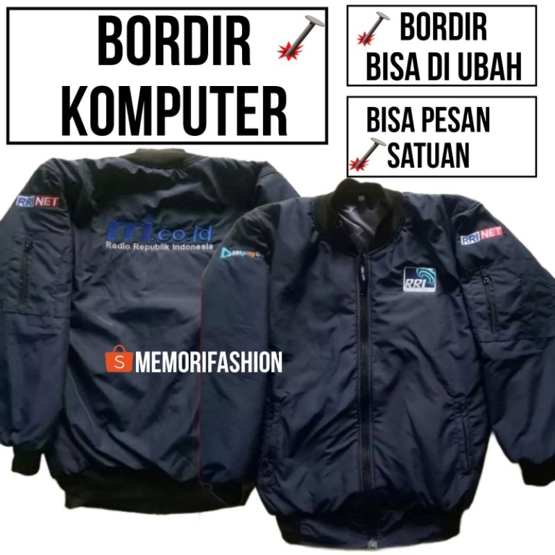 CUSTUM BORDIR JAKET BOMBER BISA SATUAN /JAKET BOMBER