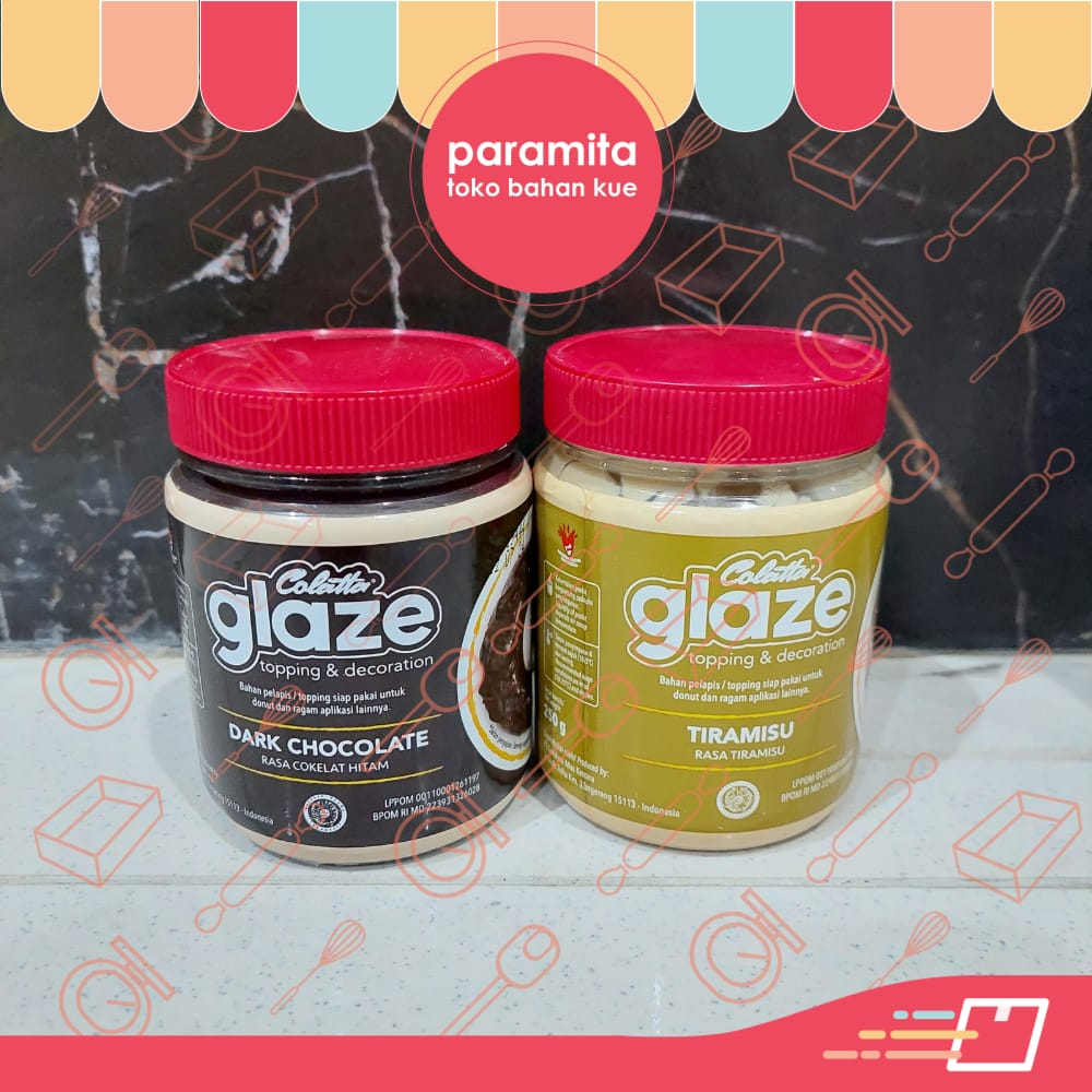 

Colatta Glaze 250 gr Dark Coklat / Tiramisu / White / Strawberry