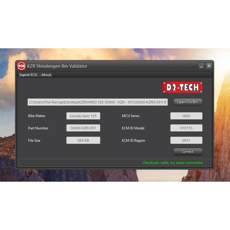 

KZR Cheksum Calculator