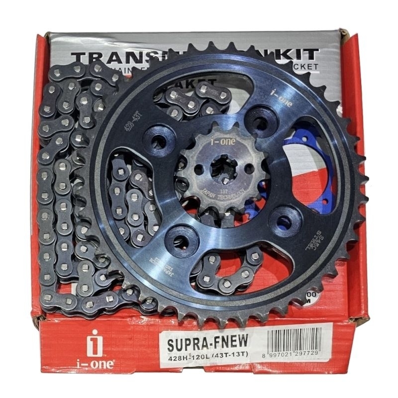 GIR PAKET GIRSET GEARSET I-ONE TITANIUM 13-43 SUPRA FIT NEW REVO LAMA KARISMA SUPRA X 125