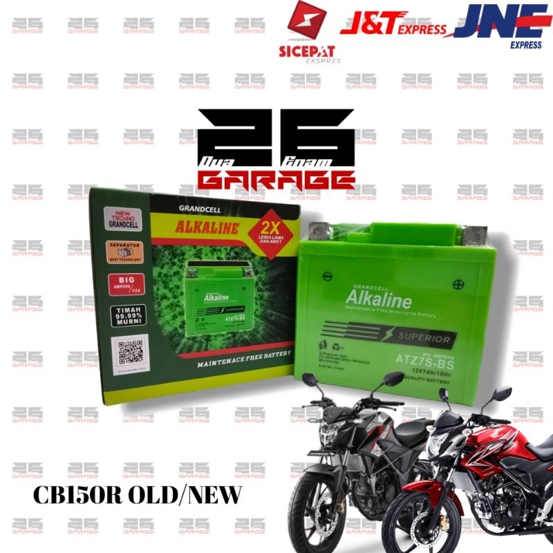 AKI/ACCU ALKALINE ATZ7S-BS MF (MAINTENANCE FREE) GELL Honda CB150R OLD/NEW