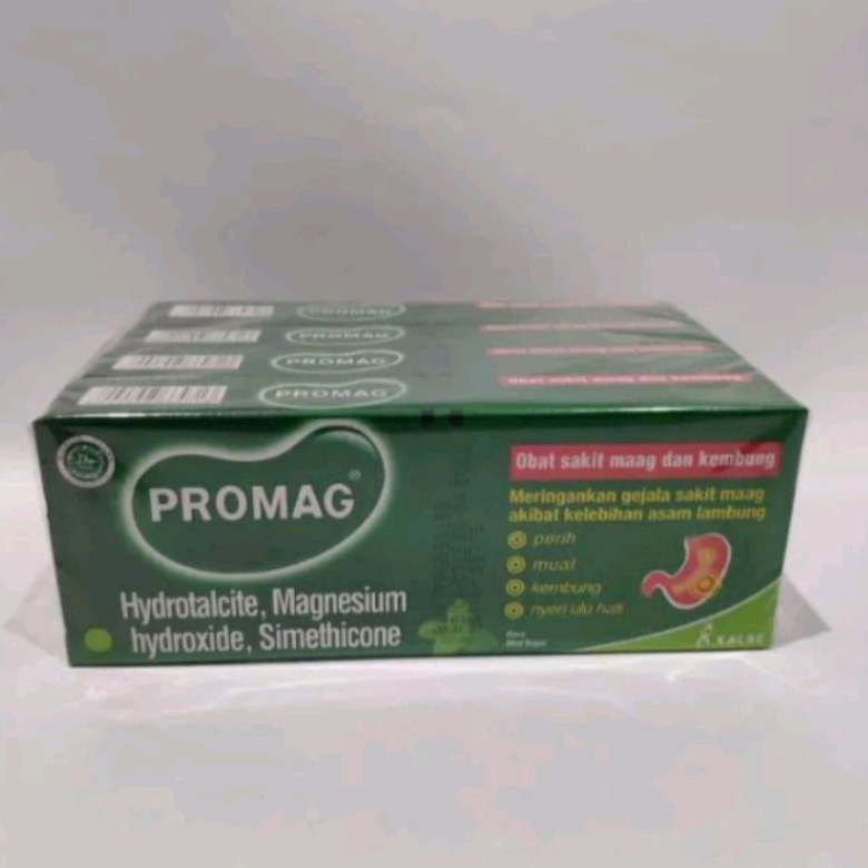 promag tablet (1 slop isi 4 kotak)