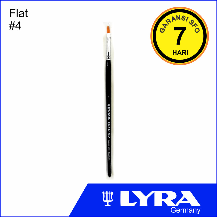 

Lyra Taklon Art Brush Flat 4 - Kuas Lukis No. 4 - SFO Semarang Official