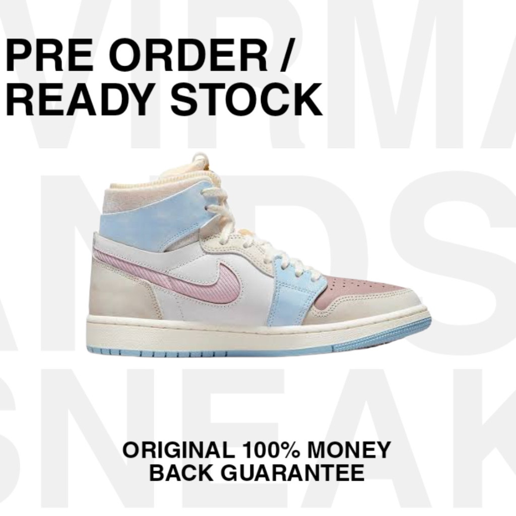 NIKE AIR JORDAN 1 HIGH ZOOM AIR CMFT PINK OXFORD [ WOMENS ] ORIGINAL 100% TERBARU TERMURAH TERLARIS 