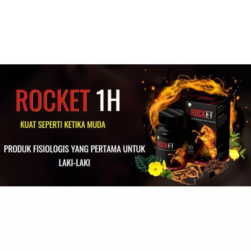 ROCKET OBAT HERBAL PENAMBAH STAMINA PRIA DEWASA
