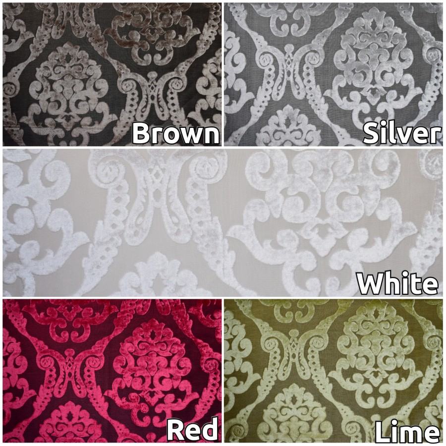 Promo Kain Bludru Beludru Mewah Premium Velvet Mengkilap Timbul Motif Bunga Damask Klasik - Rochelle