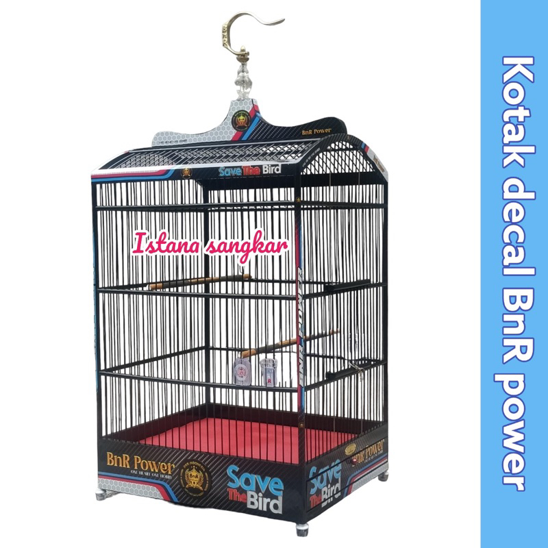 SANGKAR KANDANG KOTAK BnR DECAL POWER