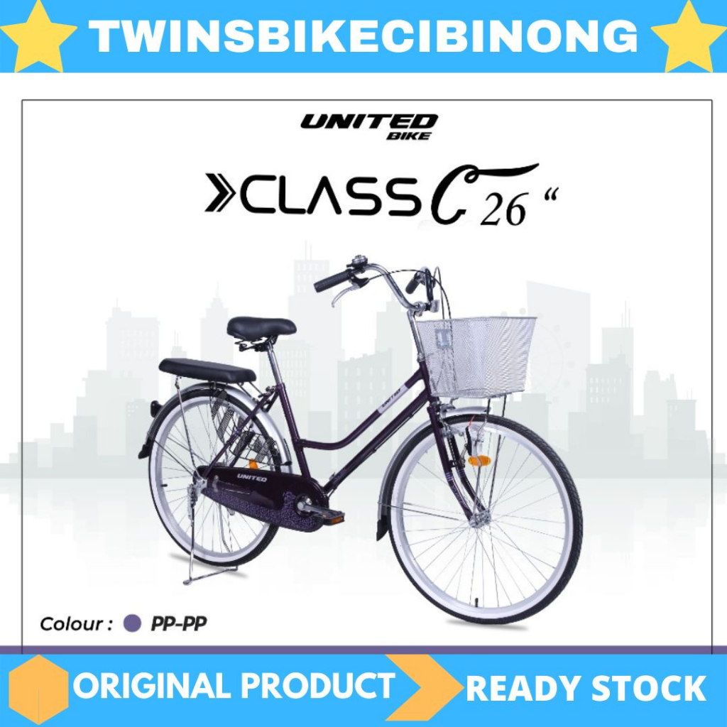 Sepeda City Bike 26 Mini Keranjang United Class C