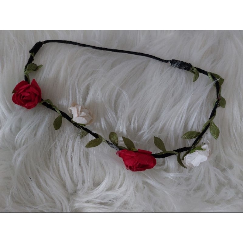 preloved hiasan kepala rantai bunga