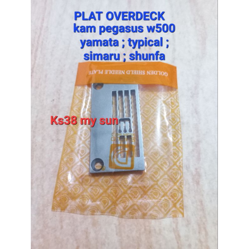plat  257018B56 mesin overdeck kam typical/yamata/shunfa