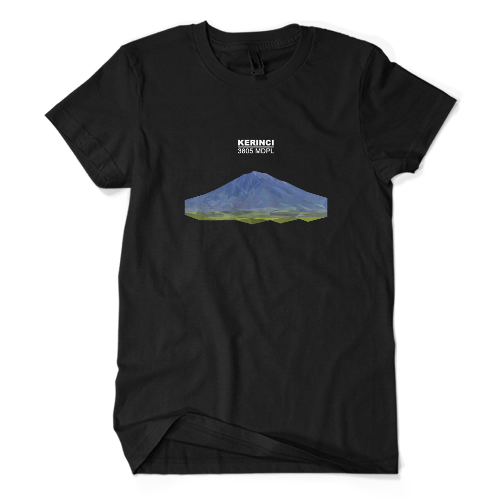 Kaos Distro Premium KERINCI 3805 MDPL - Baju Hobi Pendaki Gunung Hiking Hiker Camping Unisex Dewasa