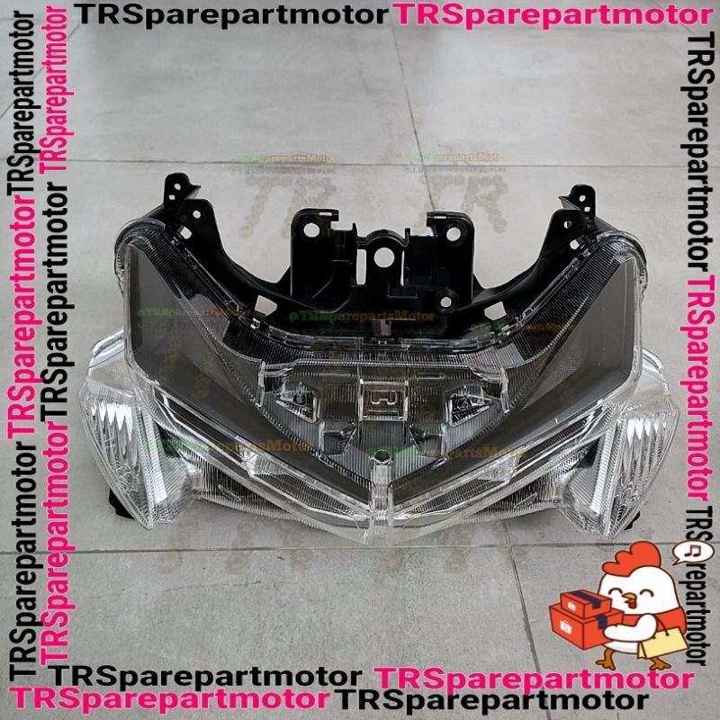 Lampu Depan/Reflektor depan Motor Aerox 155 + Led