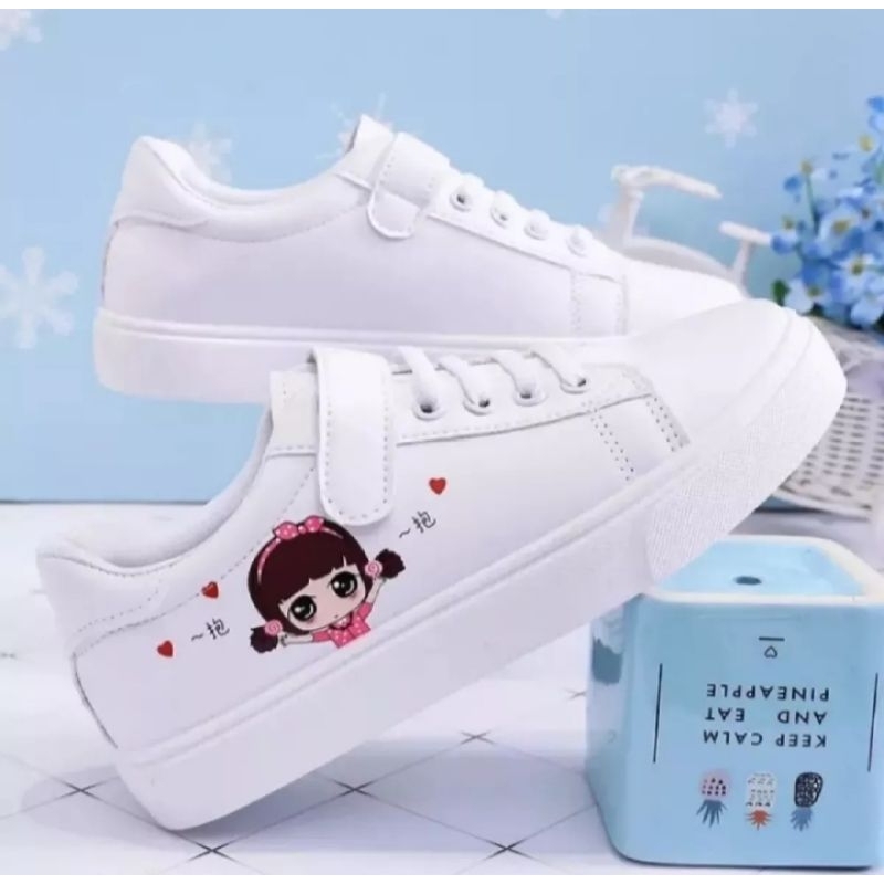 Sepatu Anak Perempuan Senekaker Wanita Sekolah Kids Keluaran 2025 Scholl Shoes Cewek Soepatu Bocah S