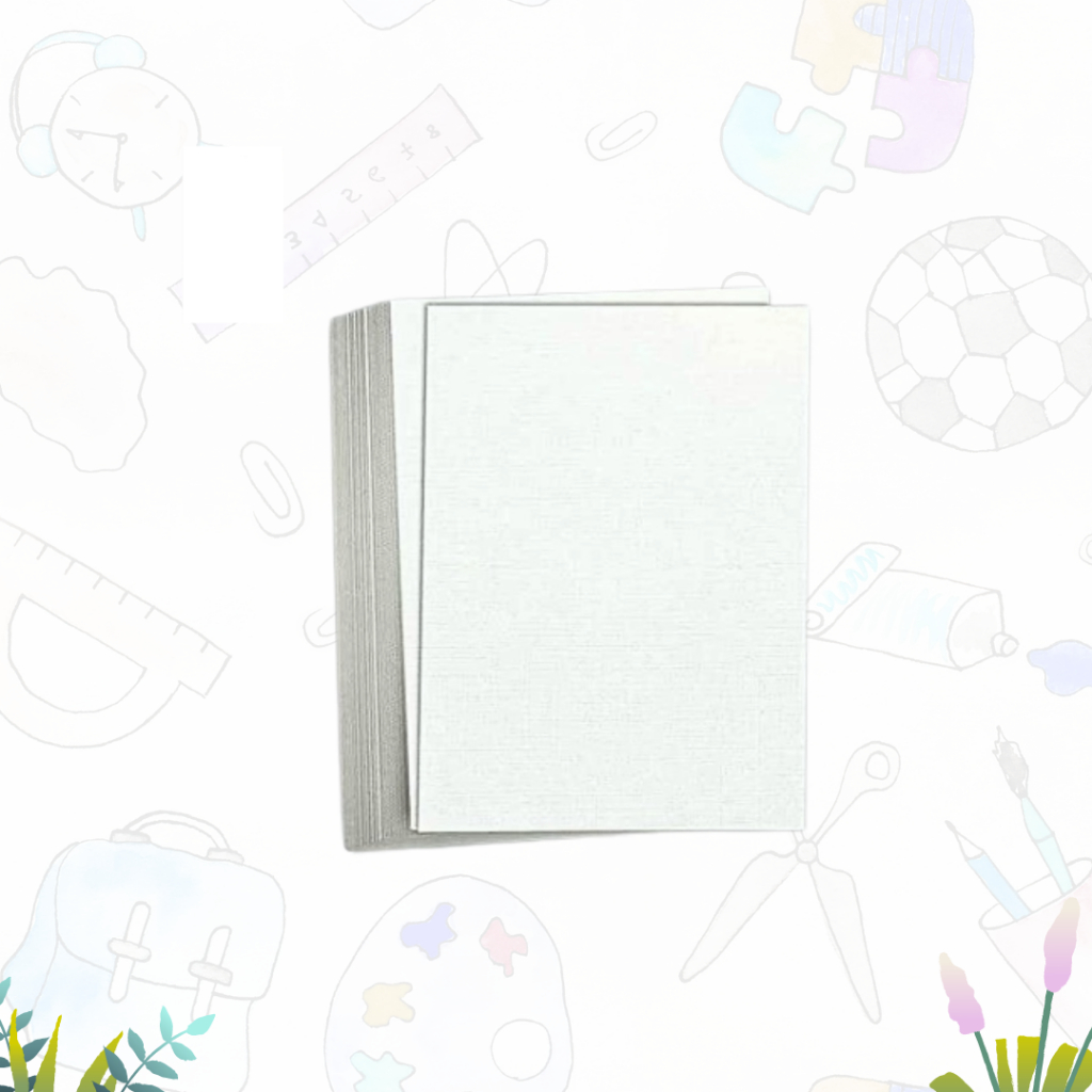 

KERTAS LINEN A4 ISI 25/KERTAS LINEN PUTIH/KERTAS A4/LINEN A4 PUTIH 1 PAK ISI 25 PCS