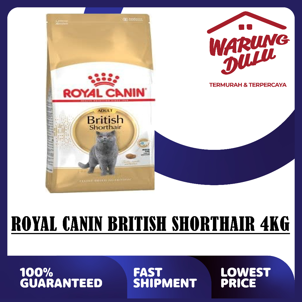 MAKANAN KUCING ROYAL CANIN ADULT BRITISH SHORTHAIR 4KG