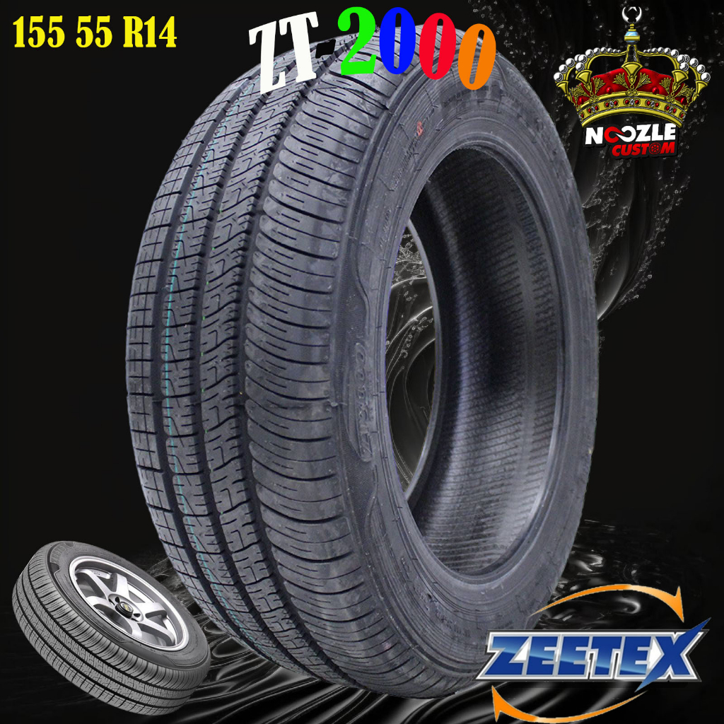 Ban Mobil Tubeles R14 Merek Zeetex 155 55 R14 Ban Luar Lokal Berkualitas
