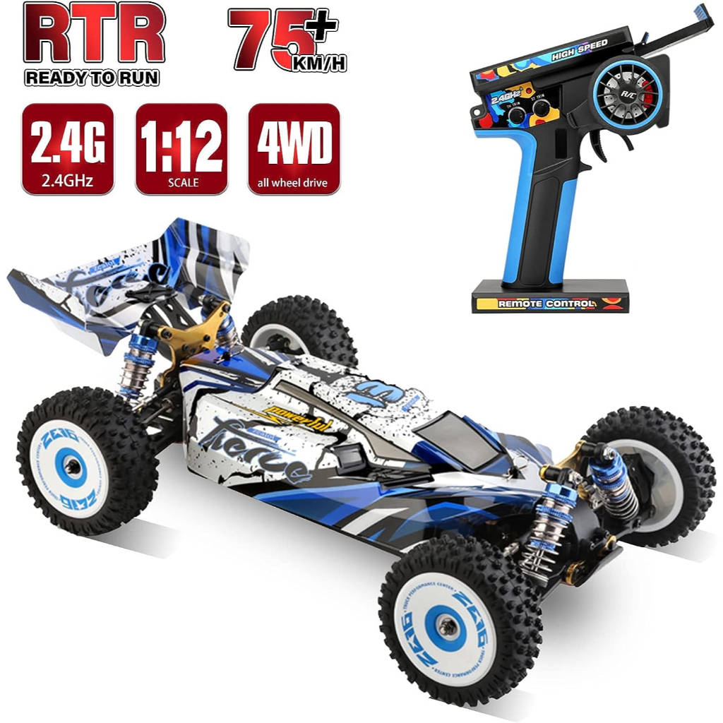 WL Toys 124017 V2 RC CAR 124017 1/12 70Km/Jam 2.4G RC Brushless Buggy RTR