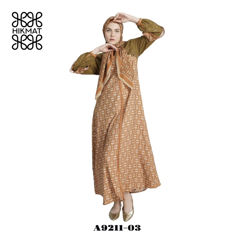 SALE 15% - ABAYA HIKMAT FASHION ORIGINAL A9211-03
