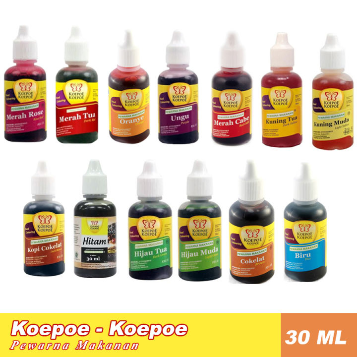 

PEWARNA Makanan 30ml Koepoe Koepe Cap Kupu